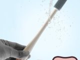 オナホール専用クリーニングブラシ シリコン製 長柄タイプ 洗浄用ブラシ 内部清掃 ツブ付き ソフト素材 時短お手入れツール158