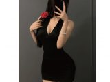 ミニスカワンピース（ブラック） Tバック付き 超セクシーを演出 コスプレ セクシー衣装 エロかわ フリーサイズ F425